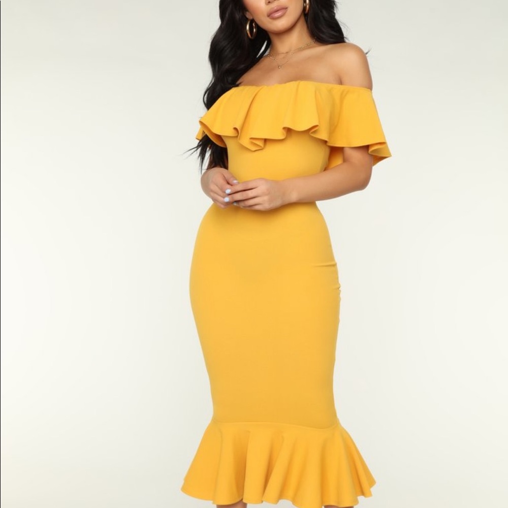 Yellow Fashion Nova Dress